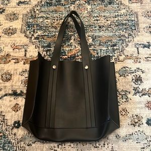 Black tote bag.